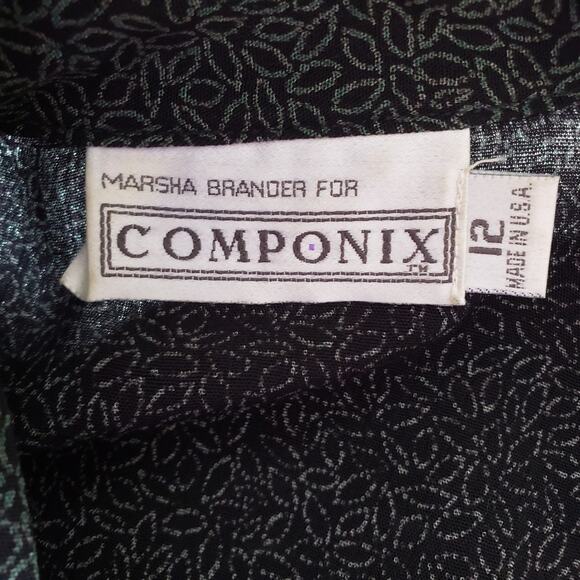 Marsha Brander for Componix Aztec Print Long Sleeve Button Placket Blouse 12 - Picture 10 of 11